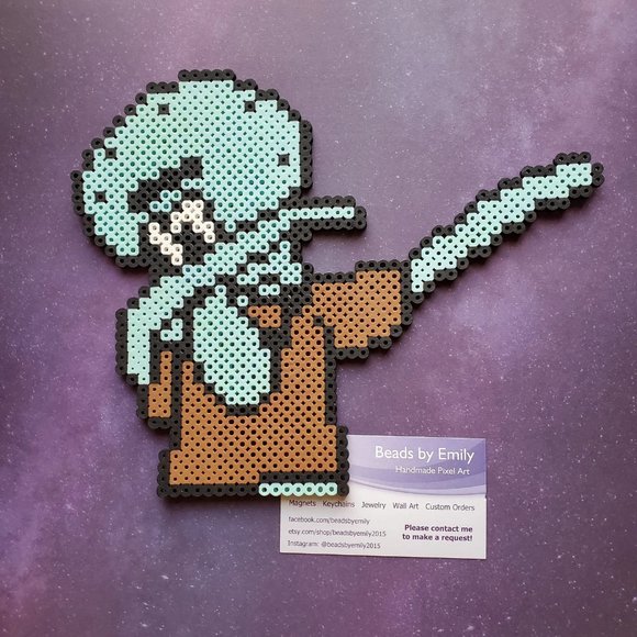 Dabbing Squidward - Kids Room Wall Art / Home Decor - Spongebob Squarepants - Picture 1 of 3